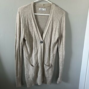 Hollister Cardigan, Size S, Light Brown